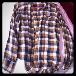 Lucky Brand checkered button up dress shirt